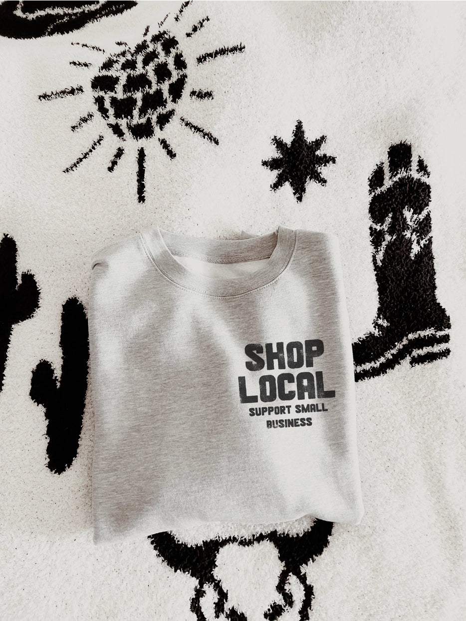 LOLA MAGNOLIA shop local crewneck sweatshirt
