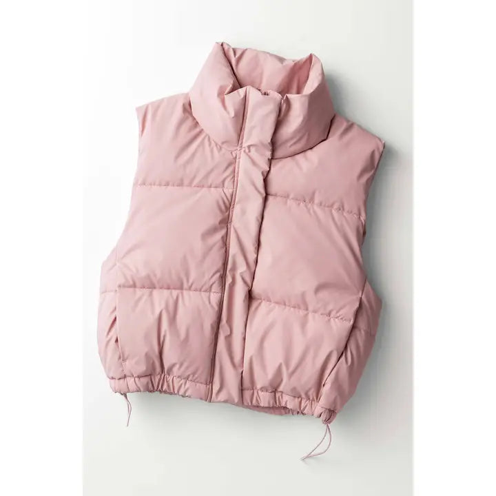 Urban Daizy puffer vest with adjustable hem
