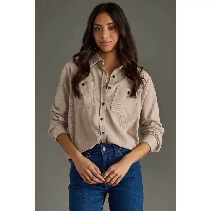 Panache Apparel Co. super soft button up top
