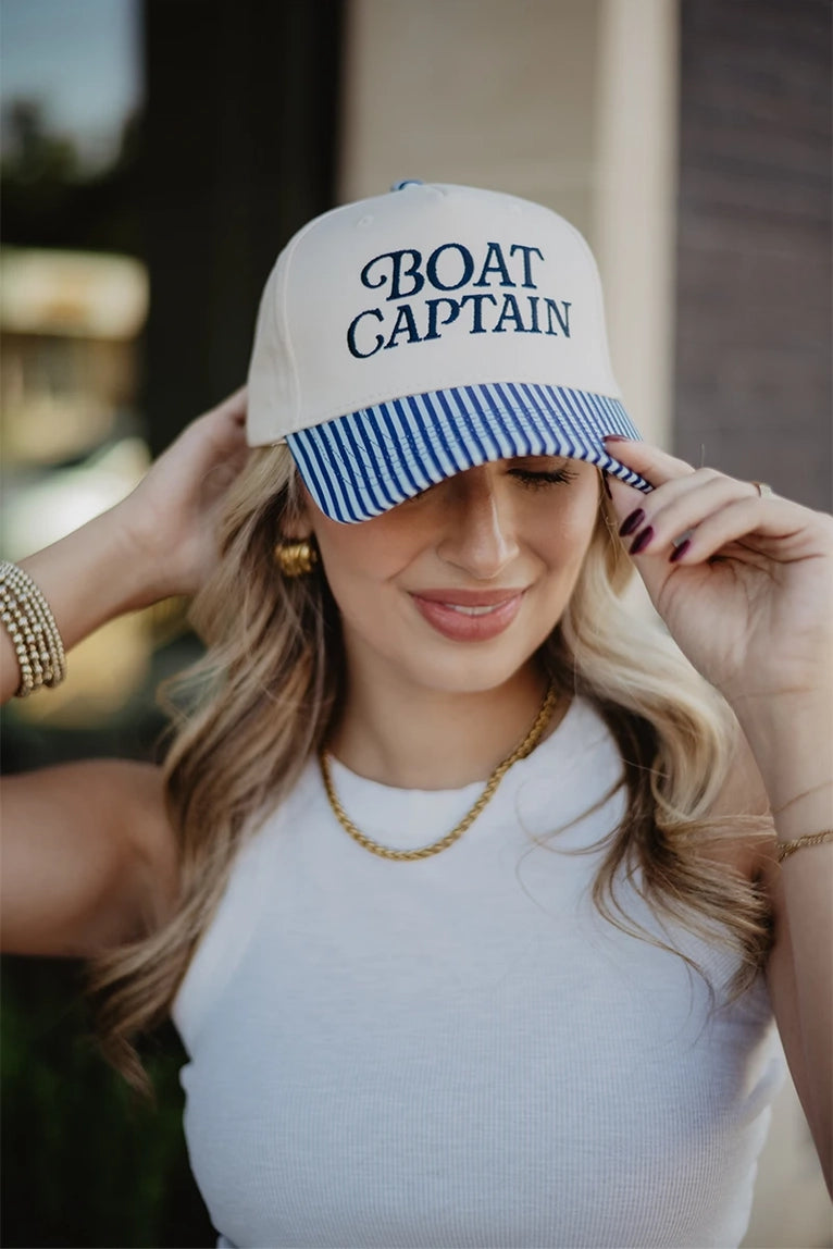 Katydid boat captain hat