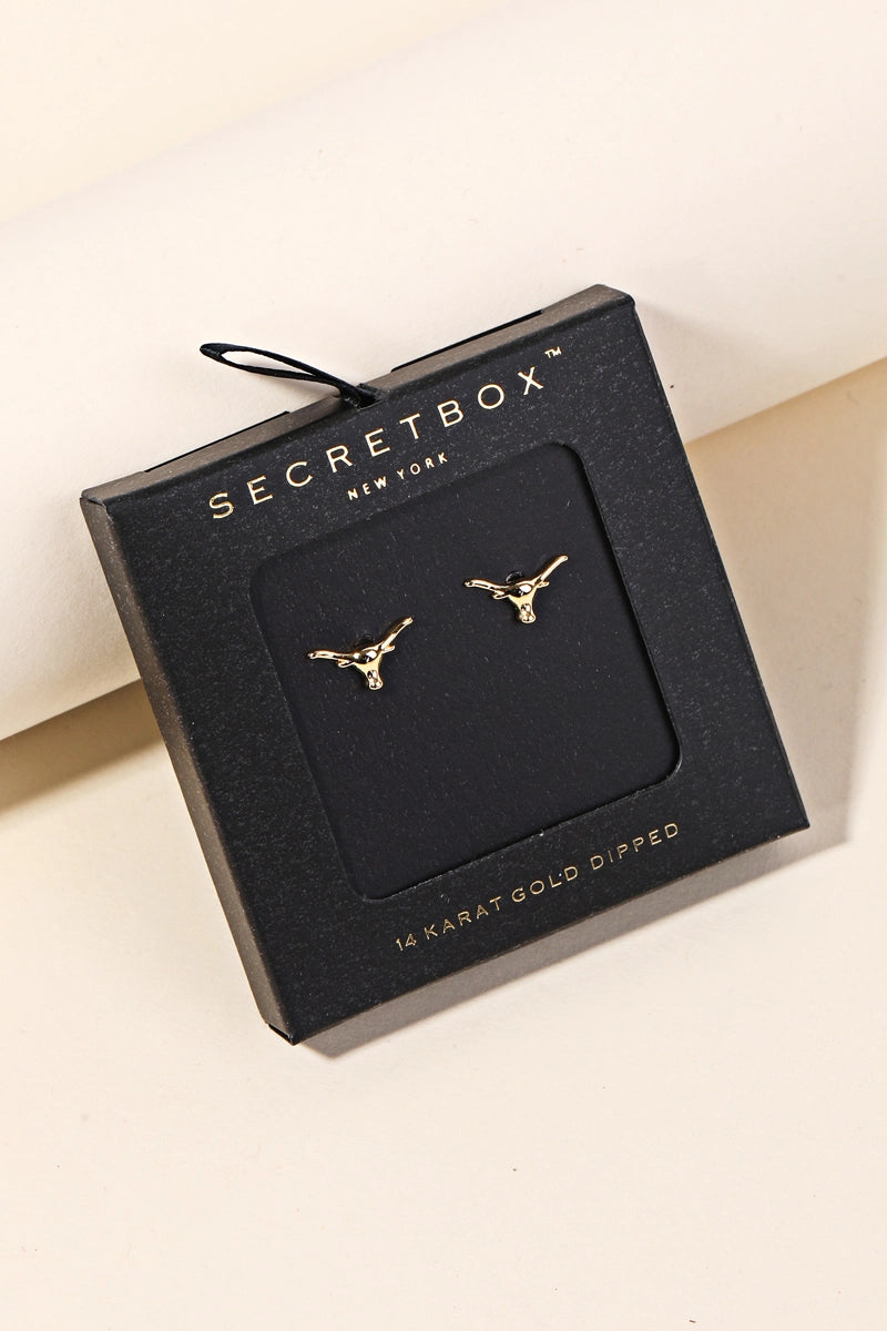 Anarchy Street gold-dipped stud earrings