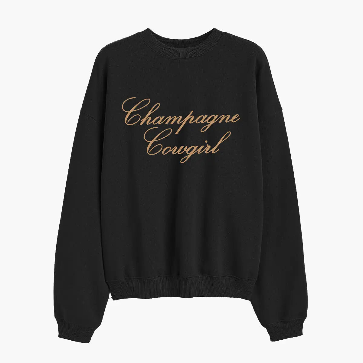 House of Lulu champagne cowgirl sweatshirt