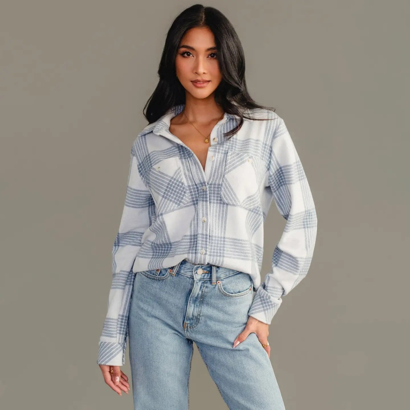 Panache Apparel Co. super soft button up top