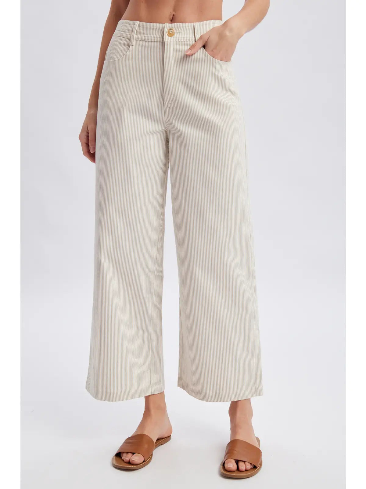 Wishlist Apparel striped wide leg pants