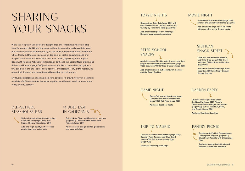 Snacking Dinners cookbook