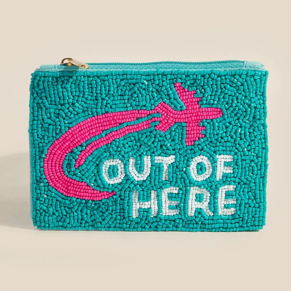 Anarchy Street beaded coin purse