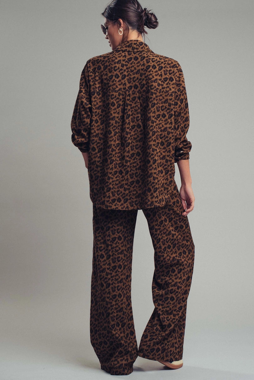 Urban Daizy leopard print lounge set
