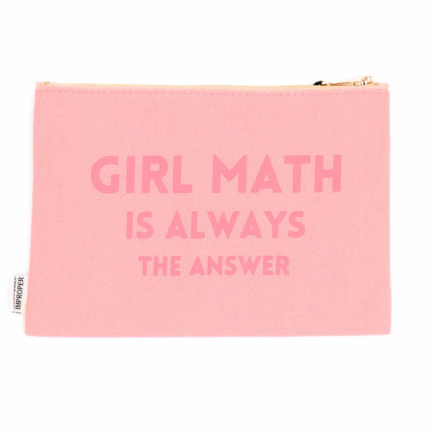 Properly Improper canvas pouch