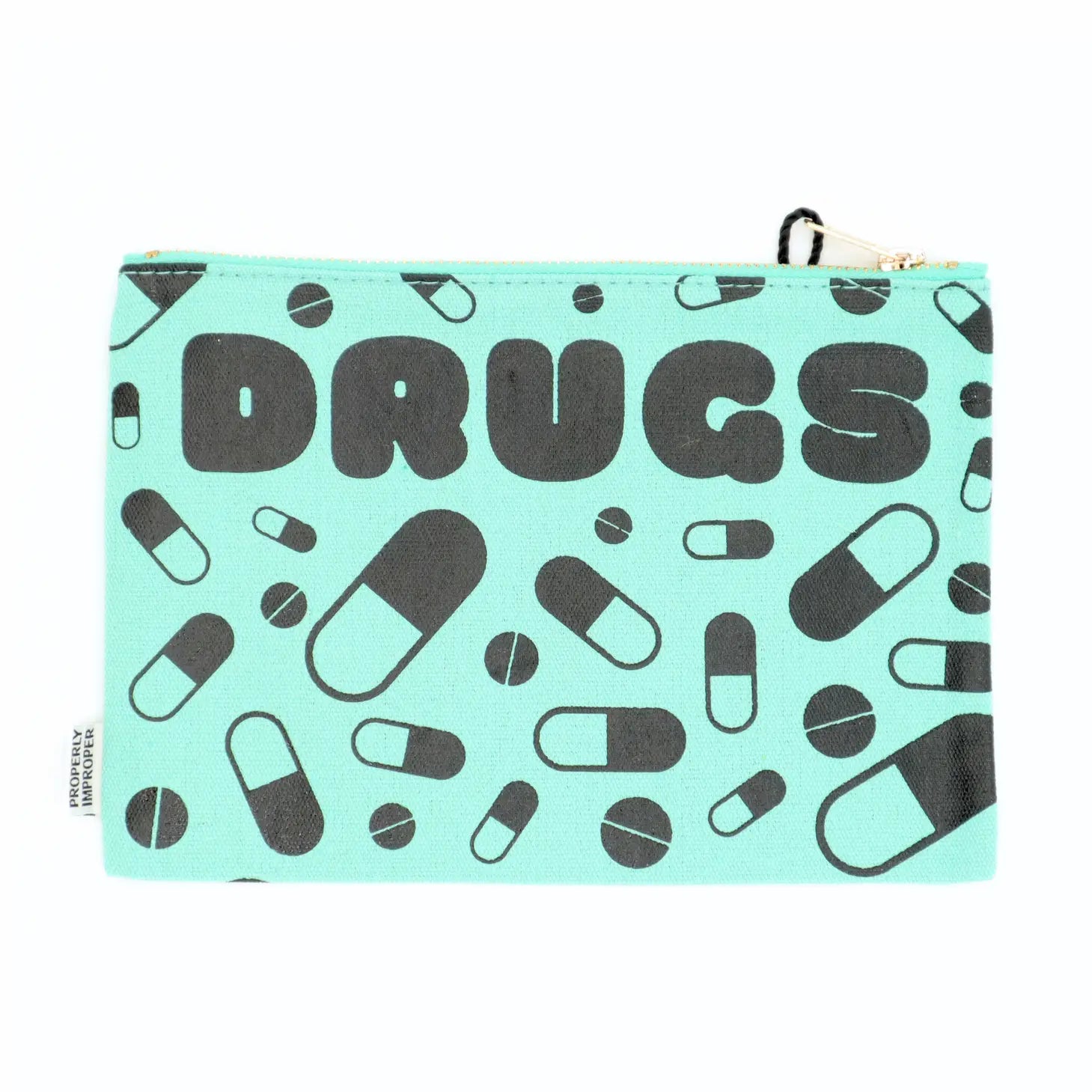 Properly Improper canvas pouch