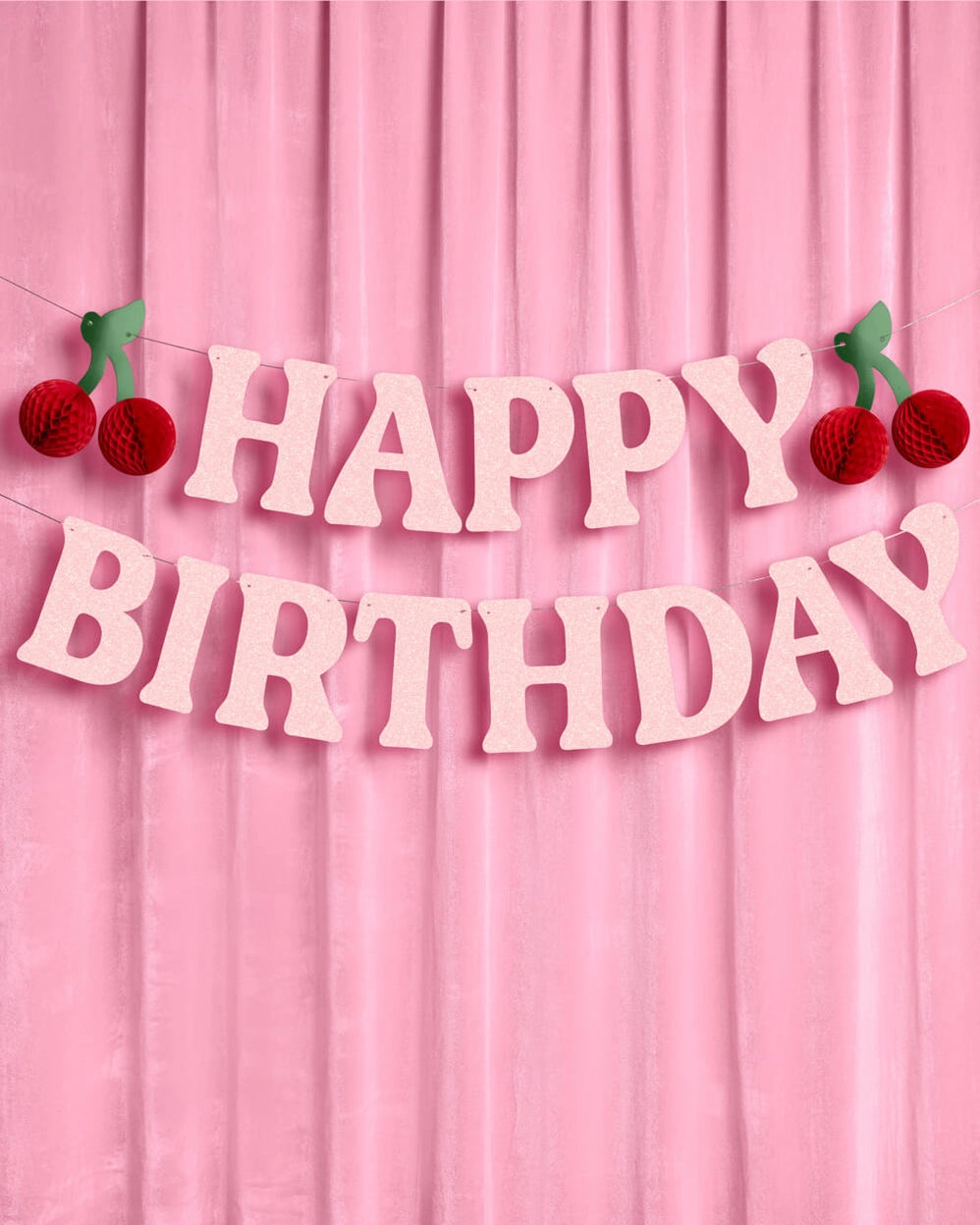 xo, Fetti happy birthday cherry theme banner