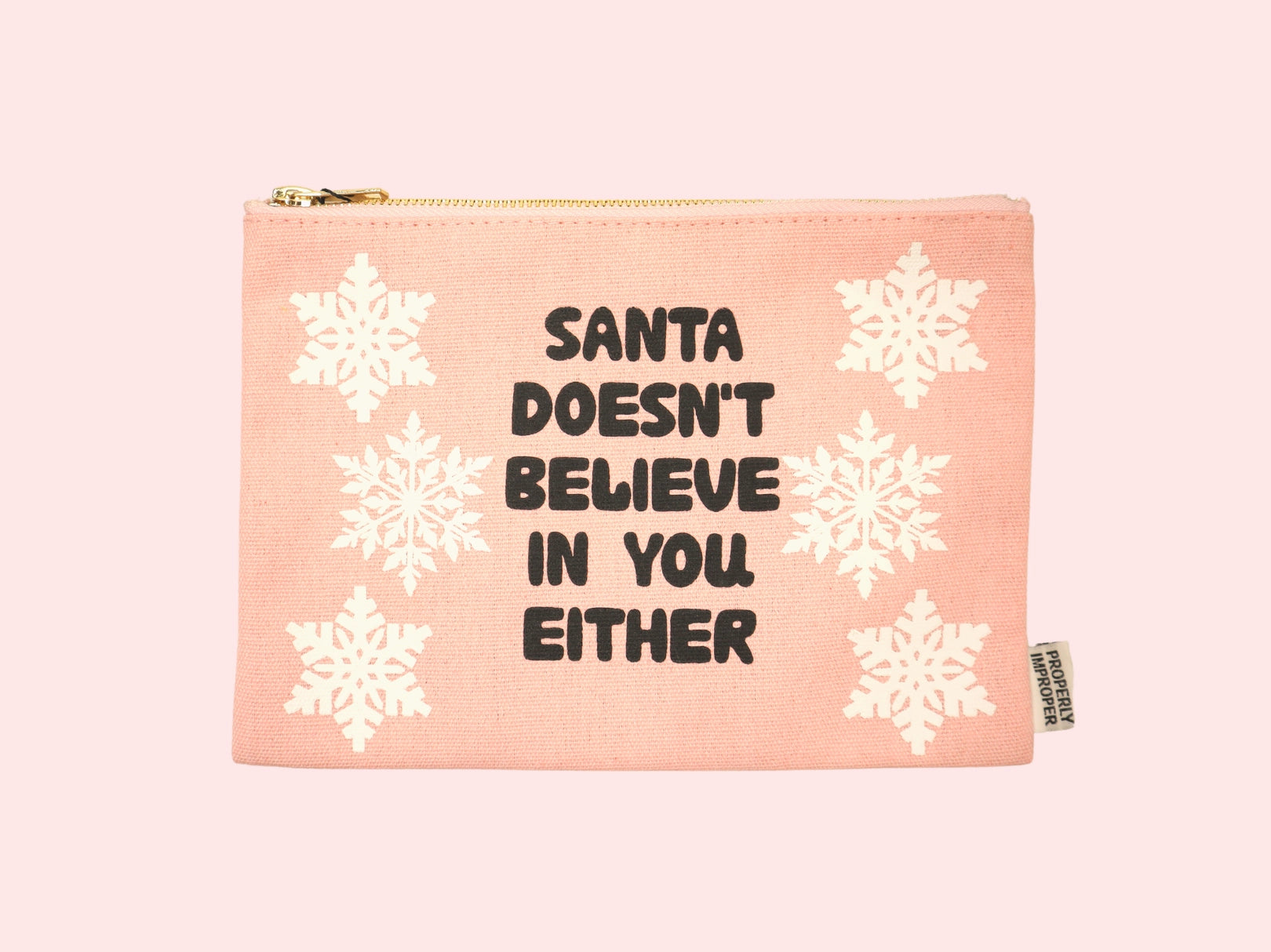 Properly Improper canvas pouch