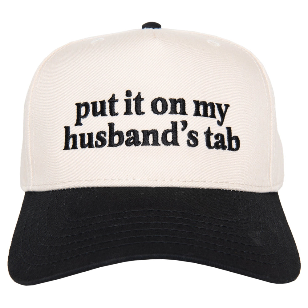 Katydid "put it on my husband's tab" hat
