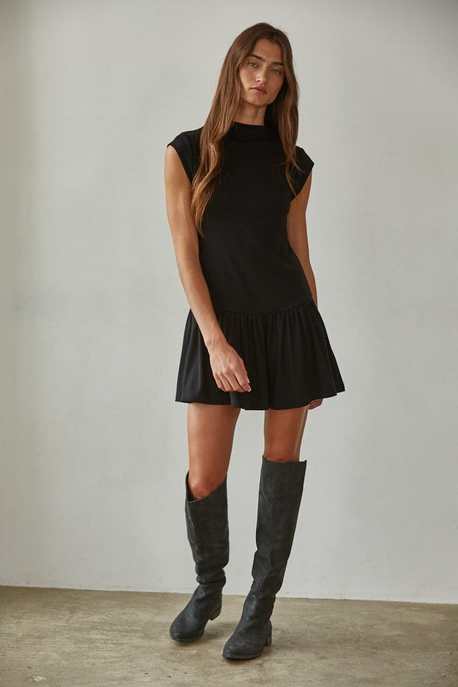 By Together mock neck mini dress