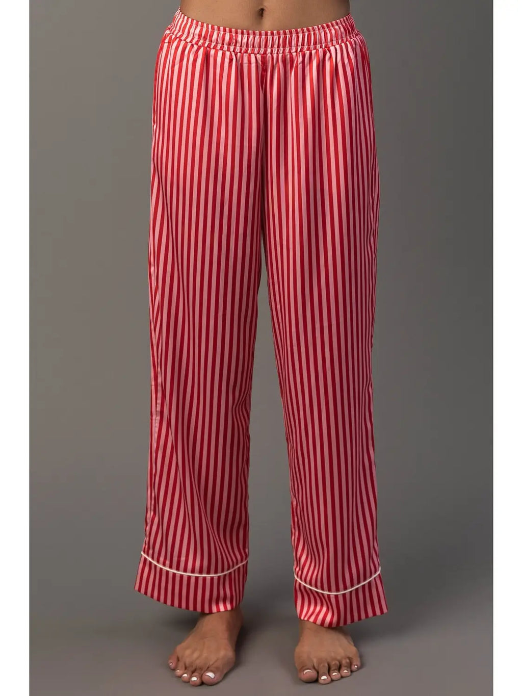 Panache Apparel Co. striped satin pajamas