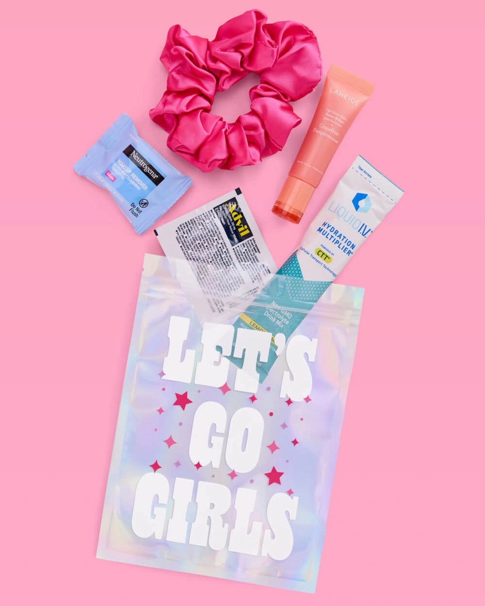 xo, Fetti let's go girls hangover kits