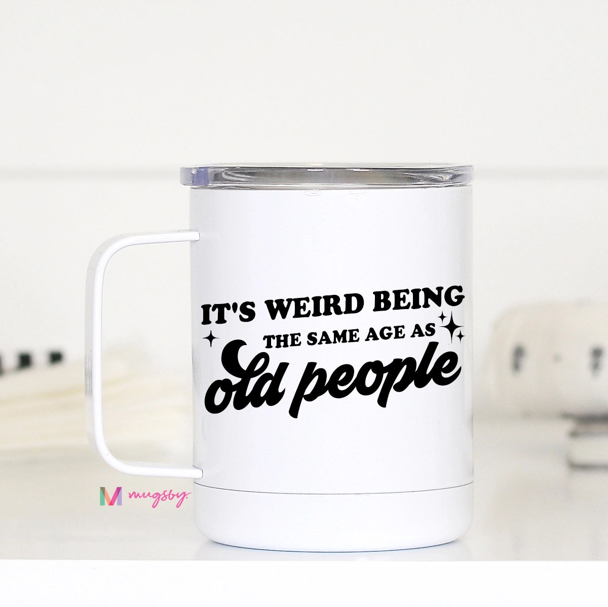 Mugsby stainless steel travel mug