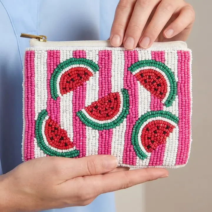Anarchy Street beaded coin purse