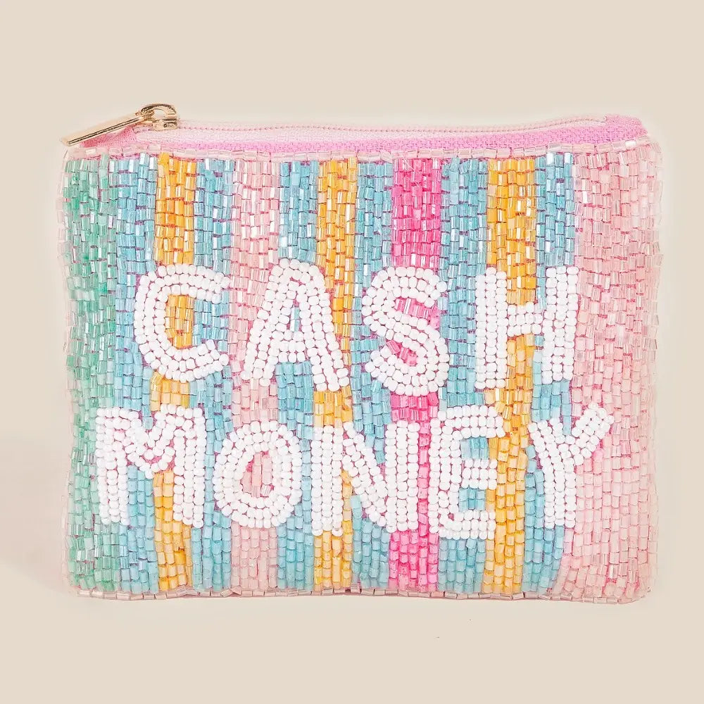 Anarchy Street beaded coin purse