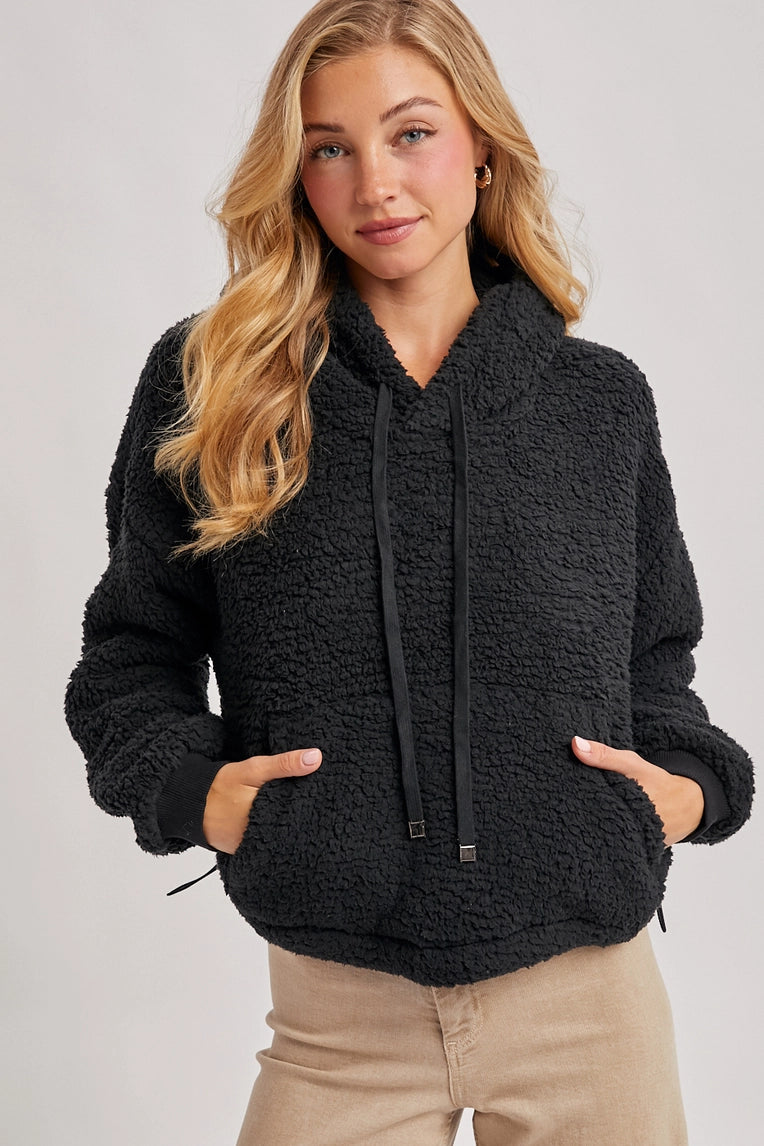 Bluivy sherpa pullover hoodie