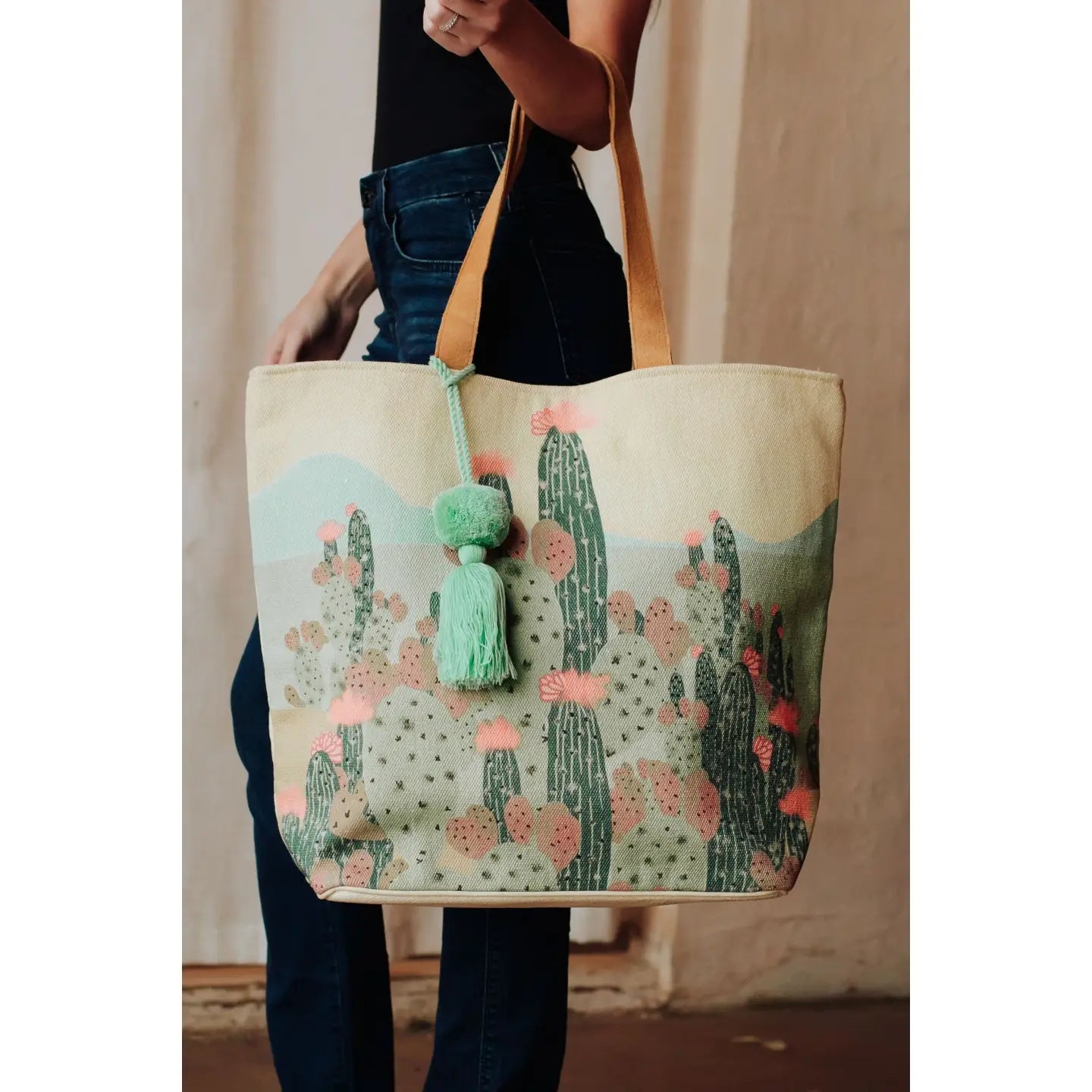Panache Apparel Co. pink cactus tote