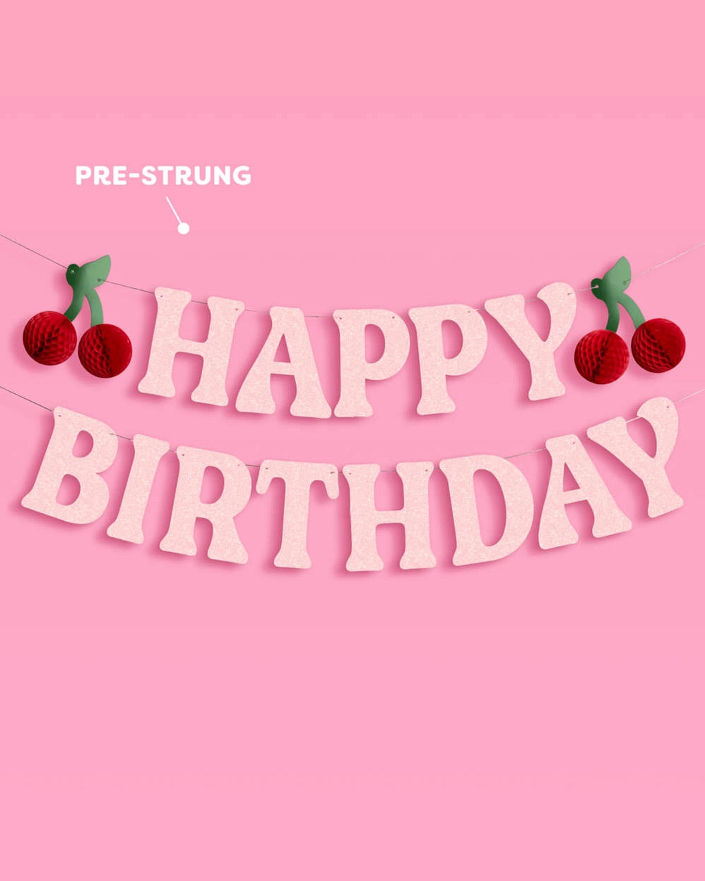 xo, Fetti happy birthday cherry theme banner