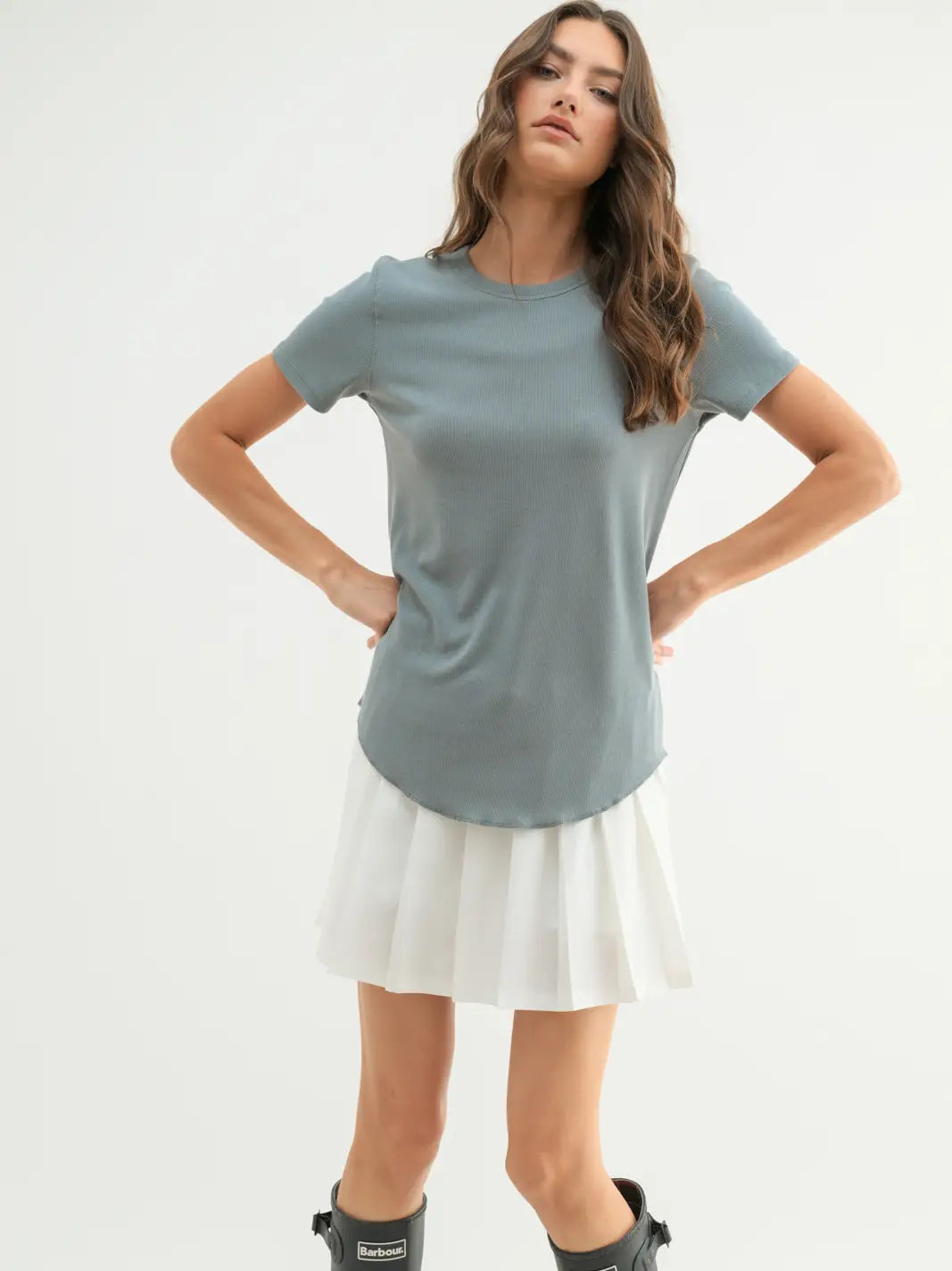 Wishlist Apparel ribbed knit basic tee