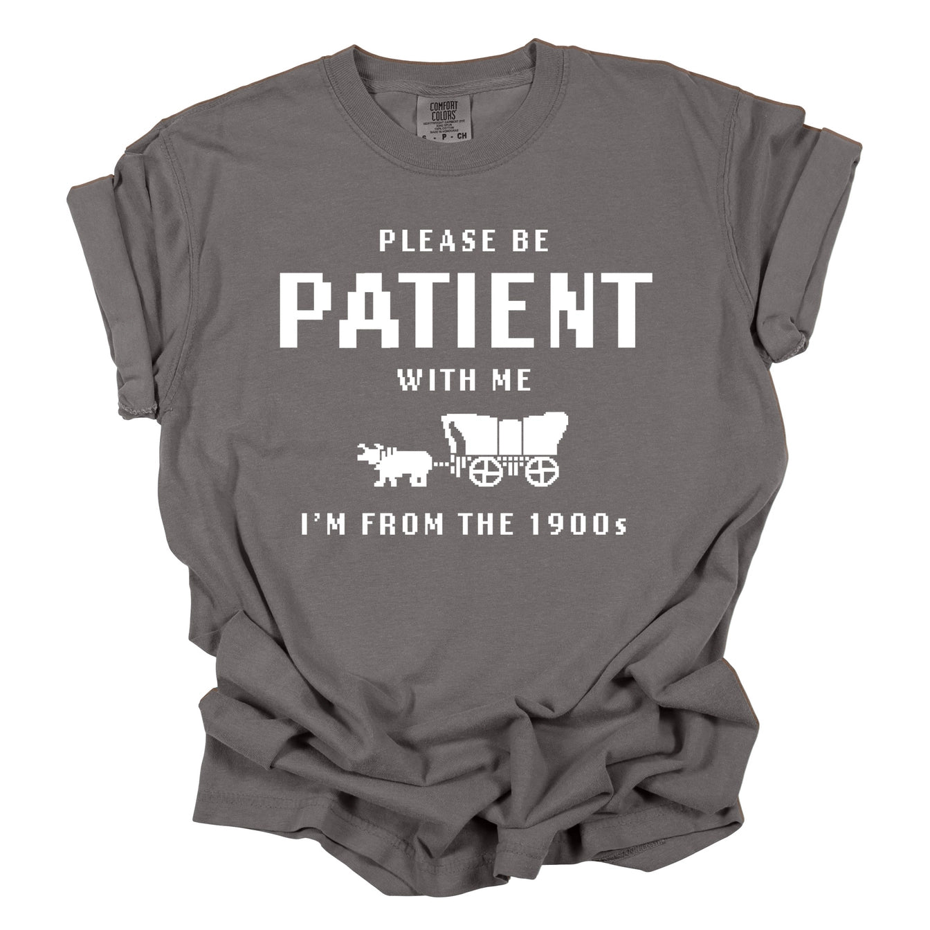 Mugsby please be patient with me graphic tee