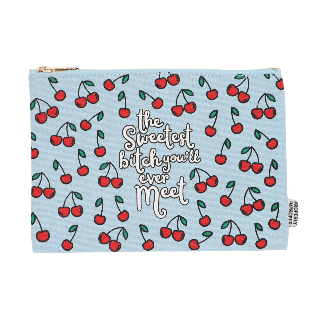 Properly Improper canvas pouch