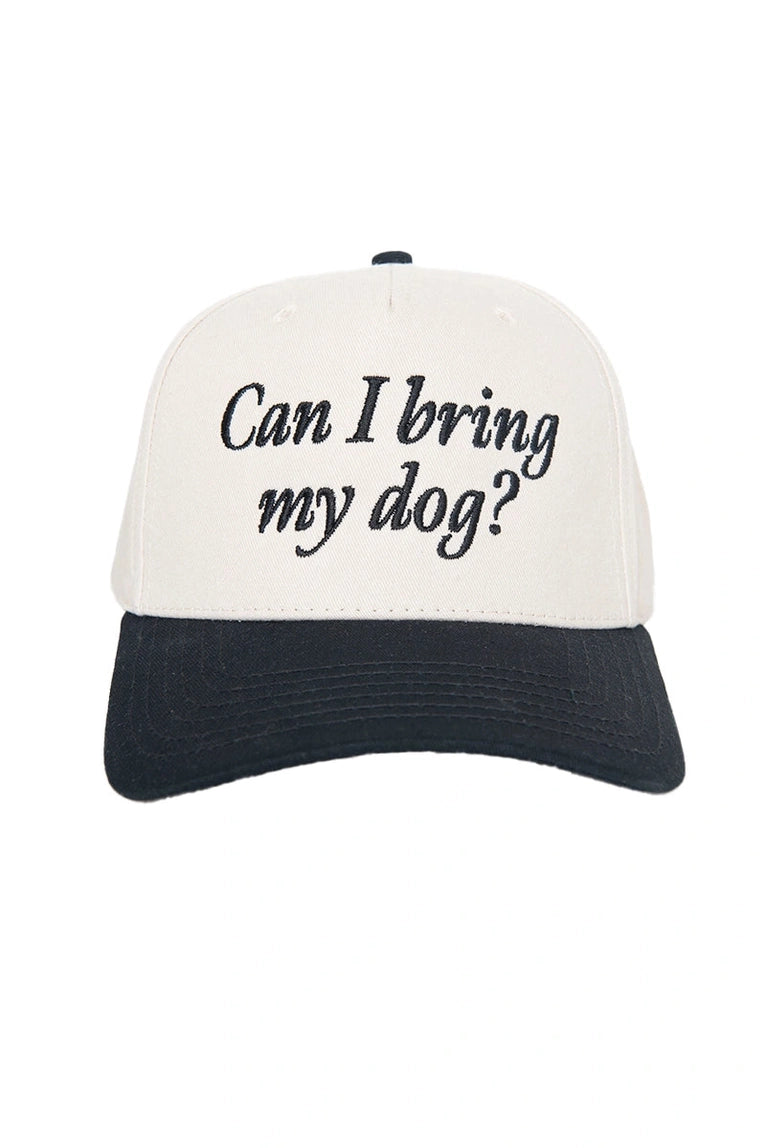 Katydid "can I bring my dog?" trucker hat