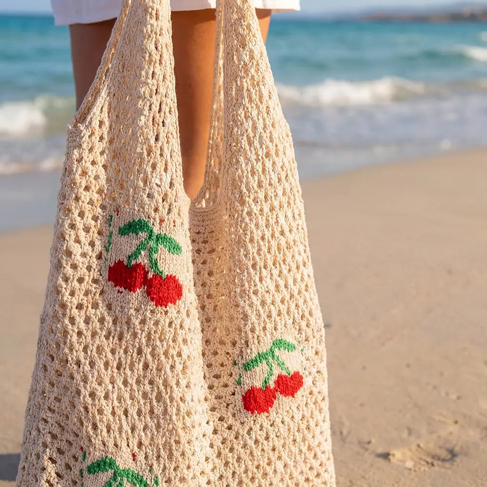 Anarchy Street cherry print net bag