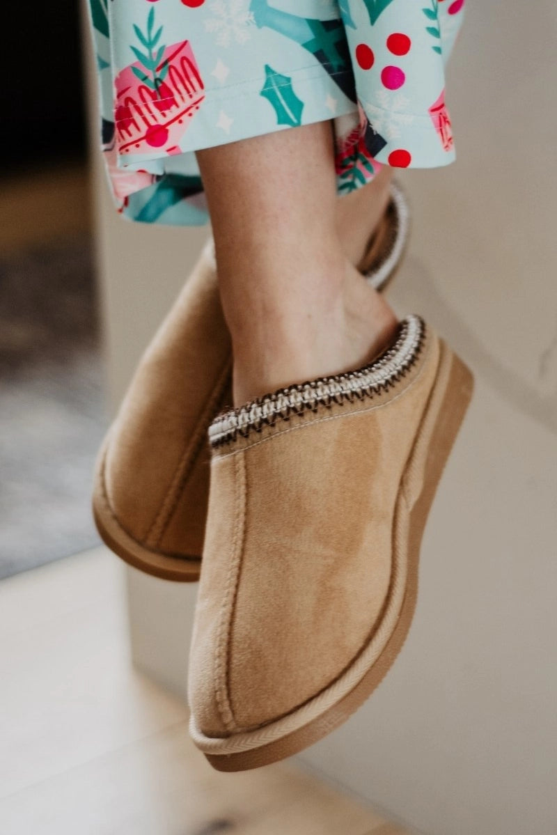 Katydid embroidered slippers