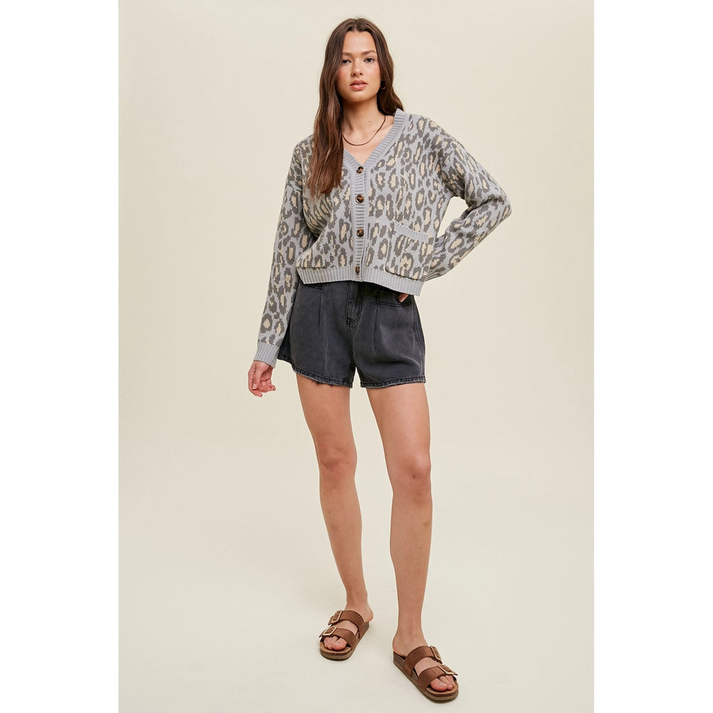 Wishlist Apparel leopard cardigan
