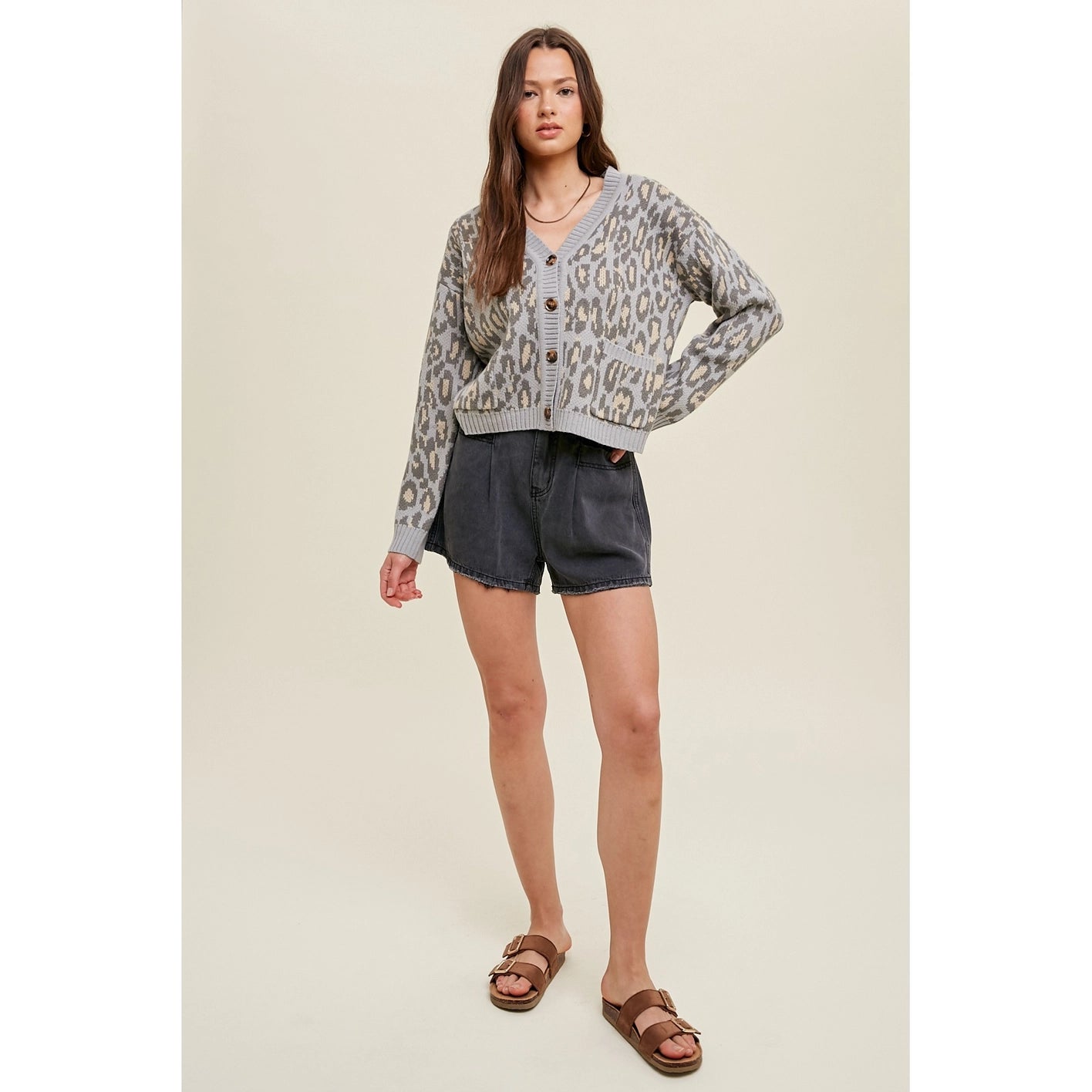 Wishlist Apparel leopard cardigan