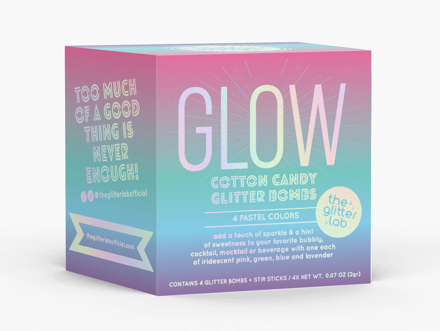 The Glitter Lab drink glitter bombs