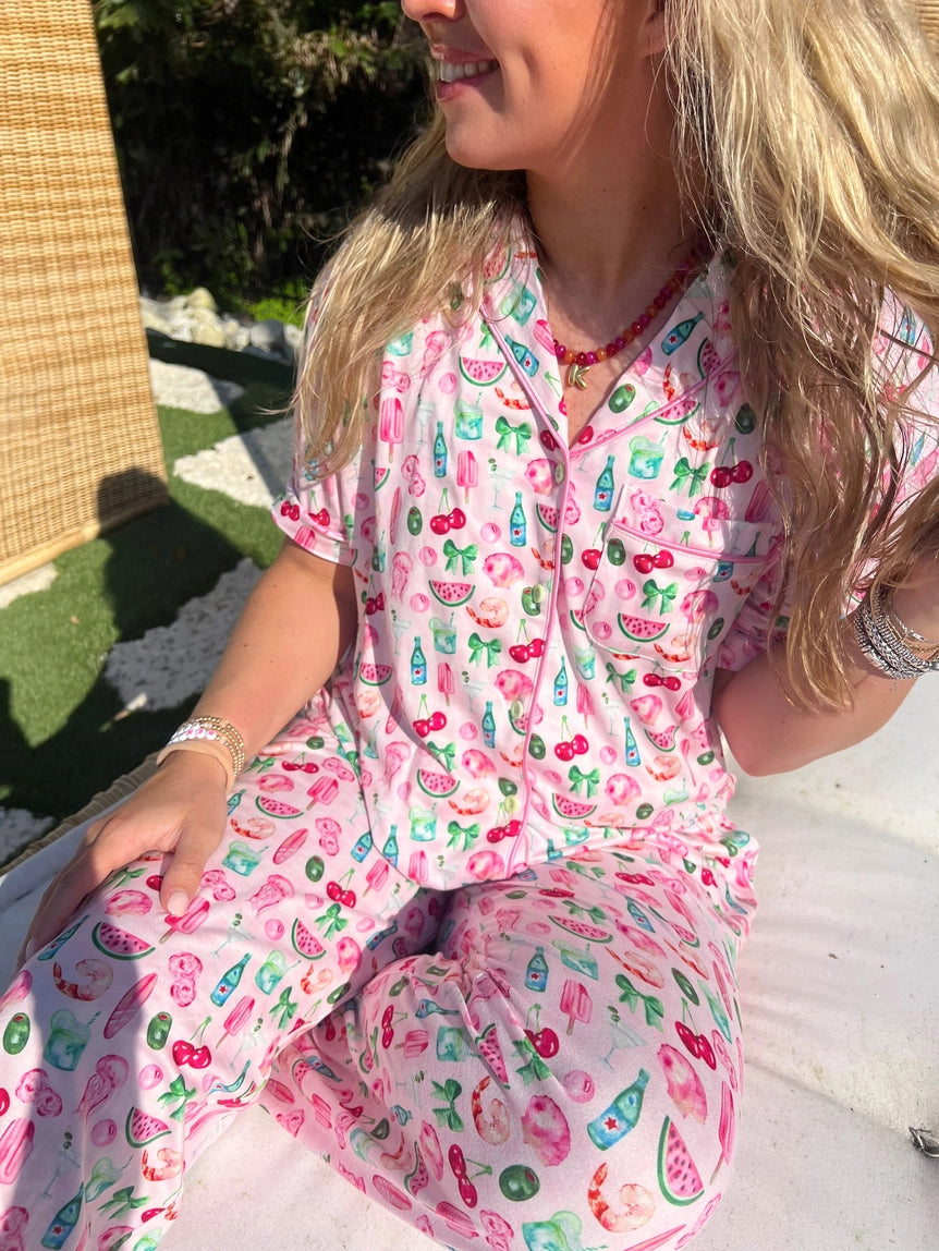Kenz summer spritz print pajama set