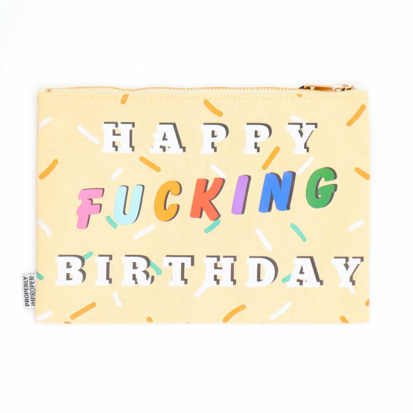 Properly Improper canvas pouch