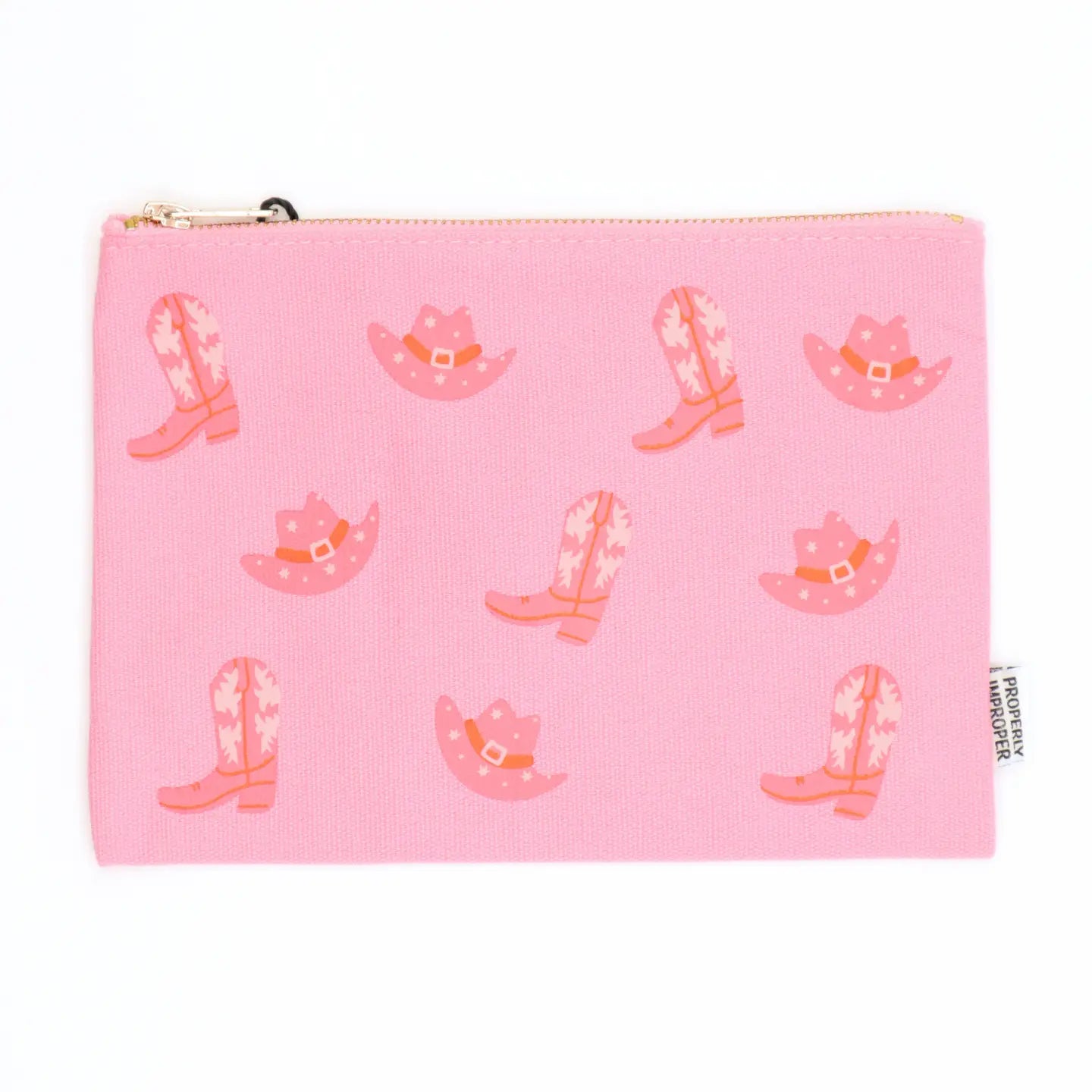 Properly Improper canvas pouch