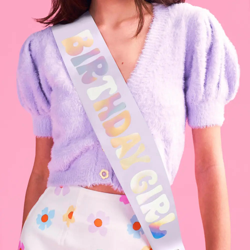 xo, Fetti birthday girl lavender sash