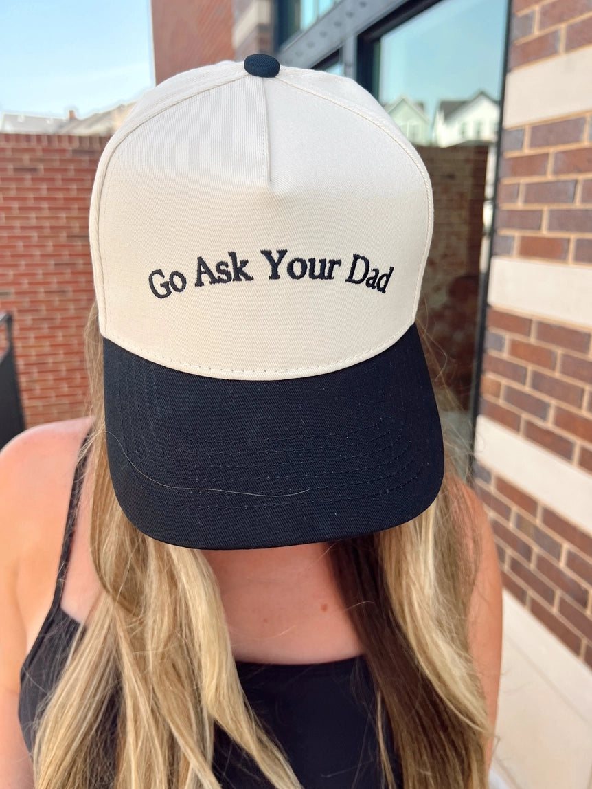 Kenz go ask your dad vintage trucker hat