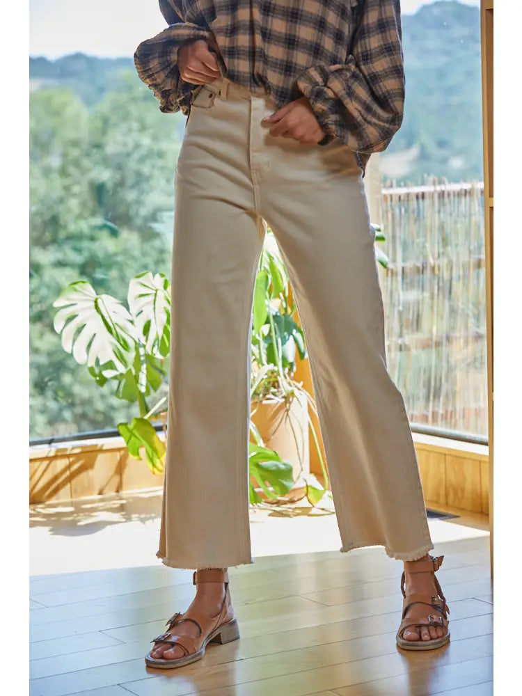 By Together wide leg high waist denim jeans