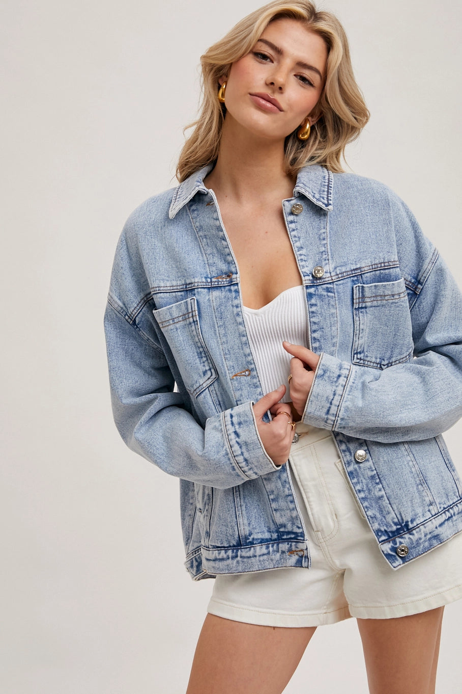 Bluivy denim oversized jacket