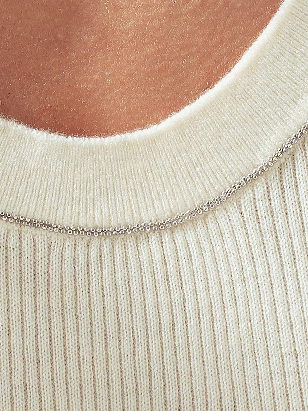 Urban Daizy ribbed knit contrast trim sweater tank