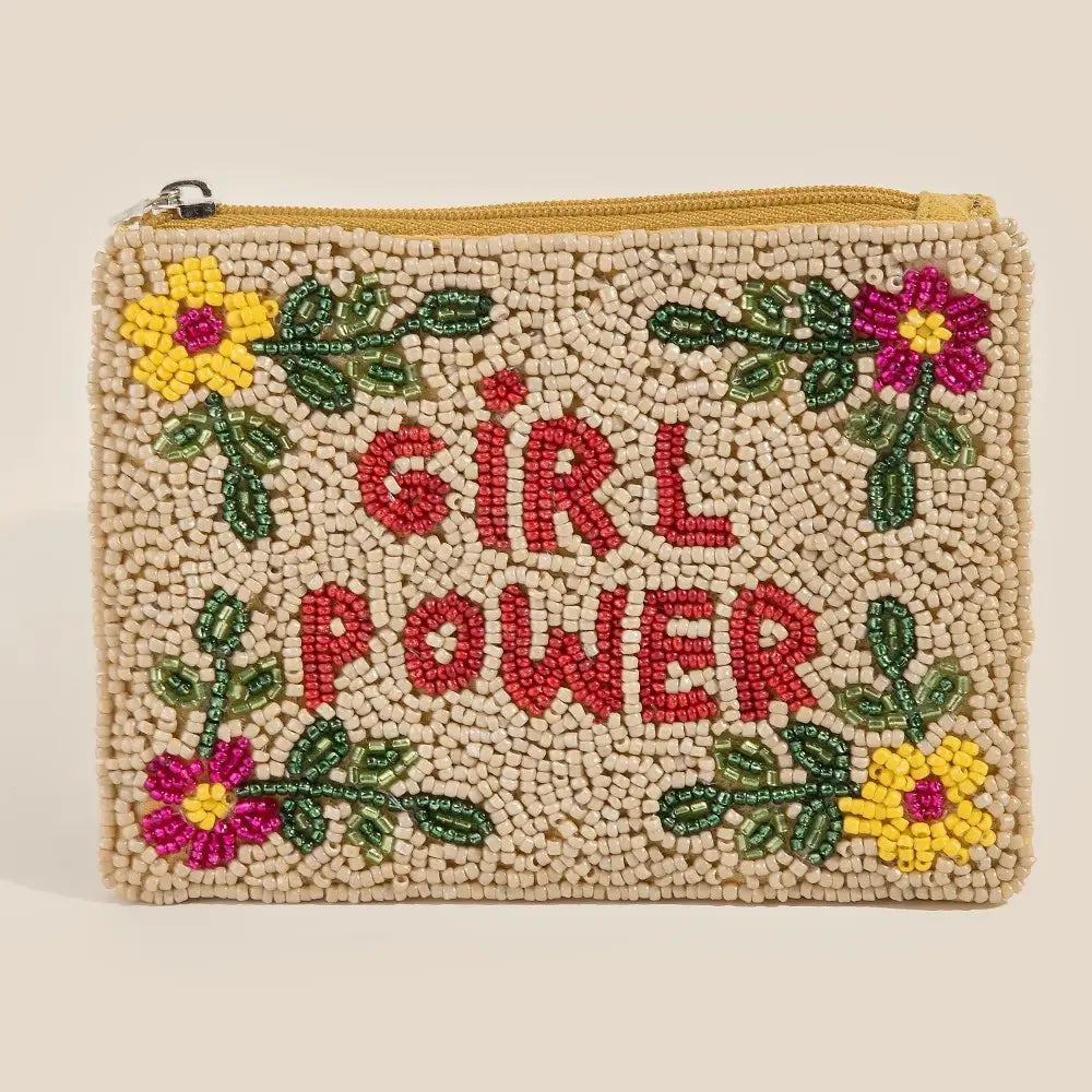 Anarchy Street beaded coin purse