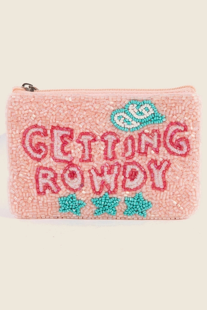 Anarchy Street beaded coin purse