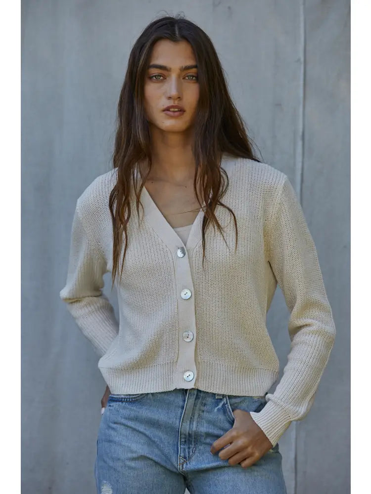 By Together knit v-neck cardigan